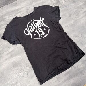 Y2K 2000's 00's Valiant Baby Doll Black Short Sleeve T-Shirt